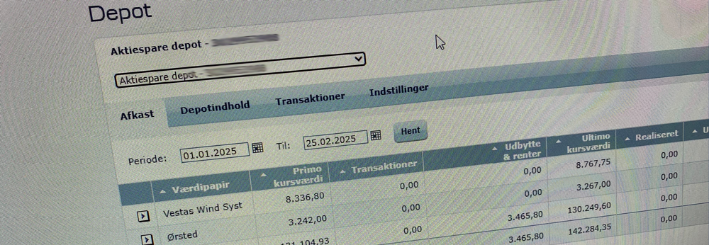 Husk at fylde op på din aktiesparekonto 
